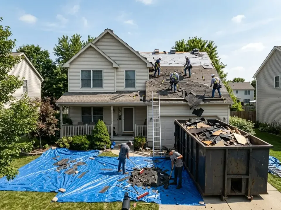 roof-replacement-debris-remova-004 — frequently asked questions, Cheapest Dumpster Rentals in Palos Hills, IL